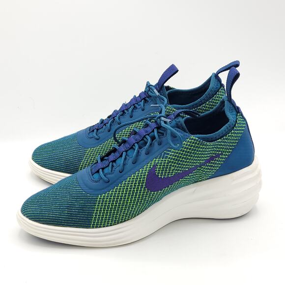 Nike Lunarelite Sky HI JCRD 654169-400 Blue green women's size 8 rare - Picture 4 of 9